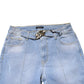 Light Blue Washed High Waist Bootcut Denim Jeans