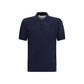 Blue Wool Oves Aries Polo Shirt