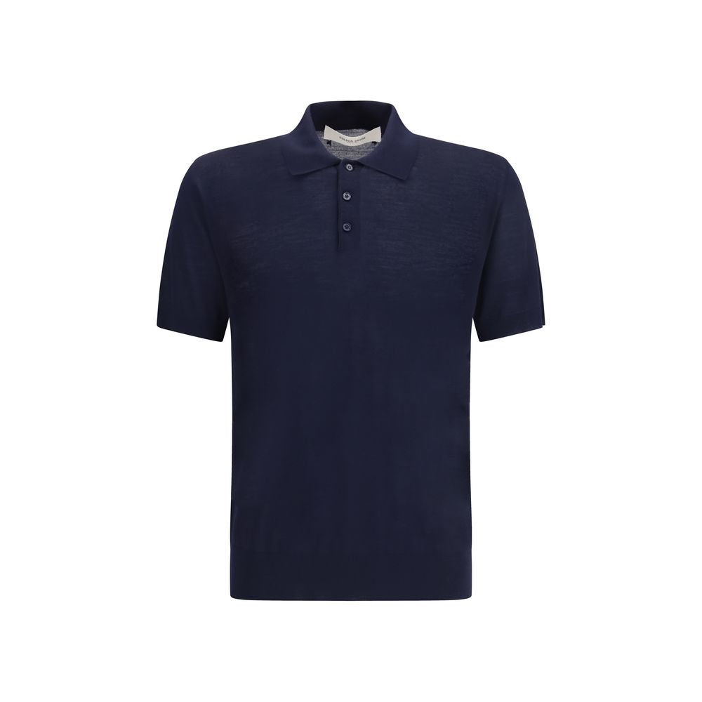 Blue Wool Oves Aries Polo Shirt