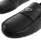 Black Calfskin Slip-On Loafers