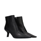 Black Leather Ankle Boots