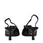 Black Leather Stiletto Heel Sandals