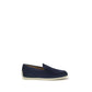 Blue Calf Leather Bos Taurus Slip-On Loafers
