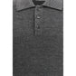 Gray Cotton Polo Shirt
