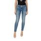 Blue Cotton Skinny Jeans
