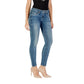 Blue Cotton Skinny Jeans