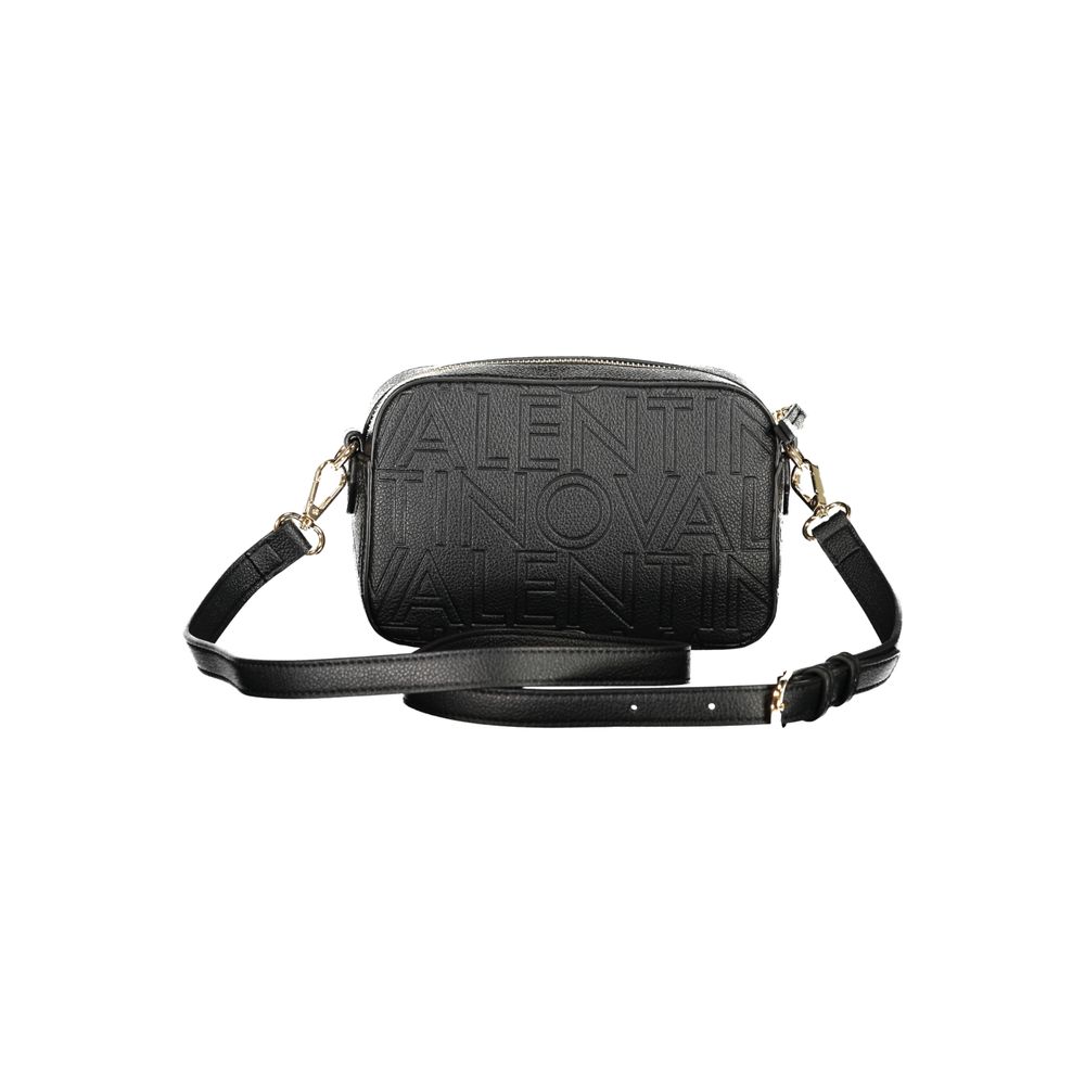 Black Polyurethane Women Handbag