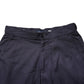 Navy Blue Straight High Waist Chino Casual Trouser Pants