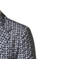 Blue Cotton Patterned Single Breasted Blazer