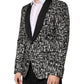 Black Jazz Club Silk Single Breasted Blazer