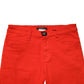 Red Mid Waist Skinny Cropped Trouser Jeans