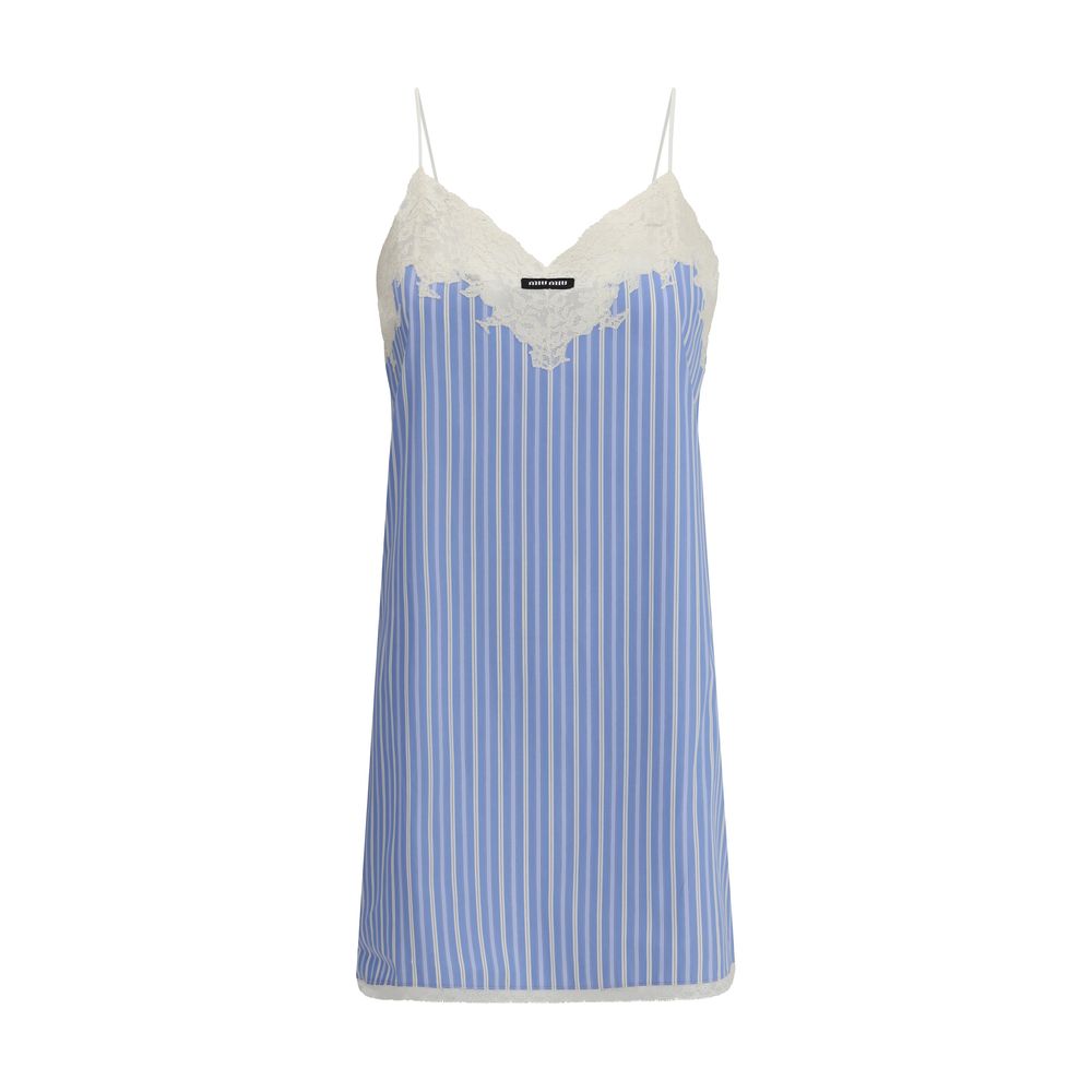 Light Blue Cotton Casual Dress