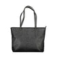 Black Polyurethane Women Shoulder Bag
