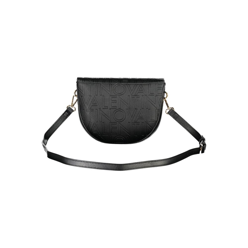Black Polyurethane Women Handbag
