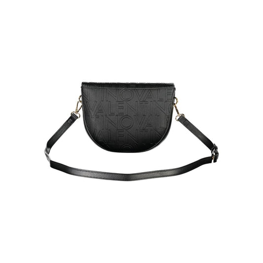Black Polyurethane Women Handbag