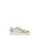 Gray Calf Leather Bos Taurus Athletic Sneakers
