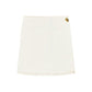 White Cotton Mini Skirt