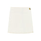 White Cotton Mini Skirt