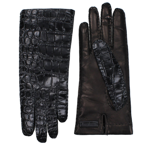 Black Leather Gloves