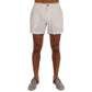 White Polyester Short And Mini Shorts