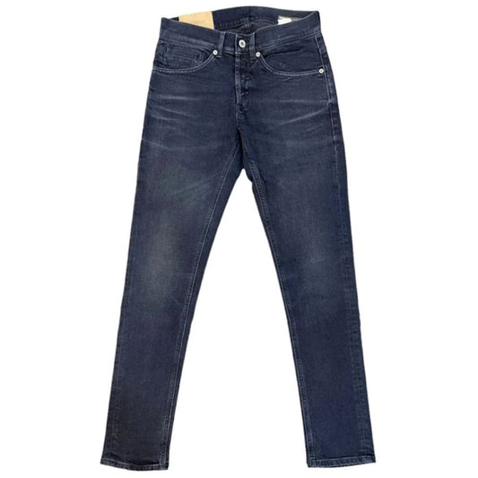 Blue Cotton Slim Fit Jeans