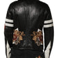 Black Guns n' Roses FullZip Men Biker Jacket