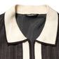 Brown Contrast Stripe Men Bomber Jacket