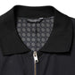 Dark Blue Cotton Full Zip Bomber Men Jacket