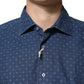 Blue Button Down Long Sleeves Men Shirt