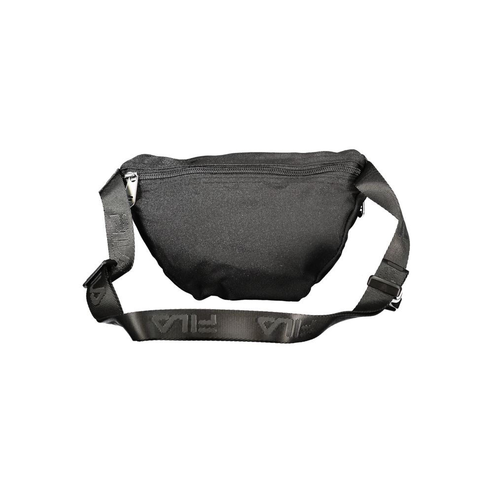 Black Polyester Men Belt Bag
