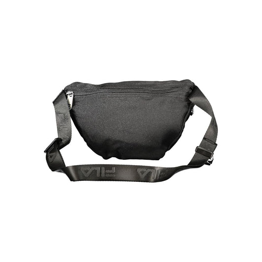 Black Polyester Men Belt Bag