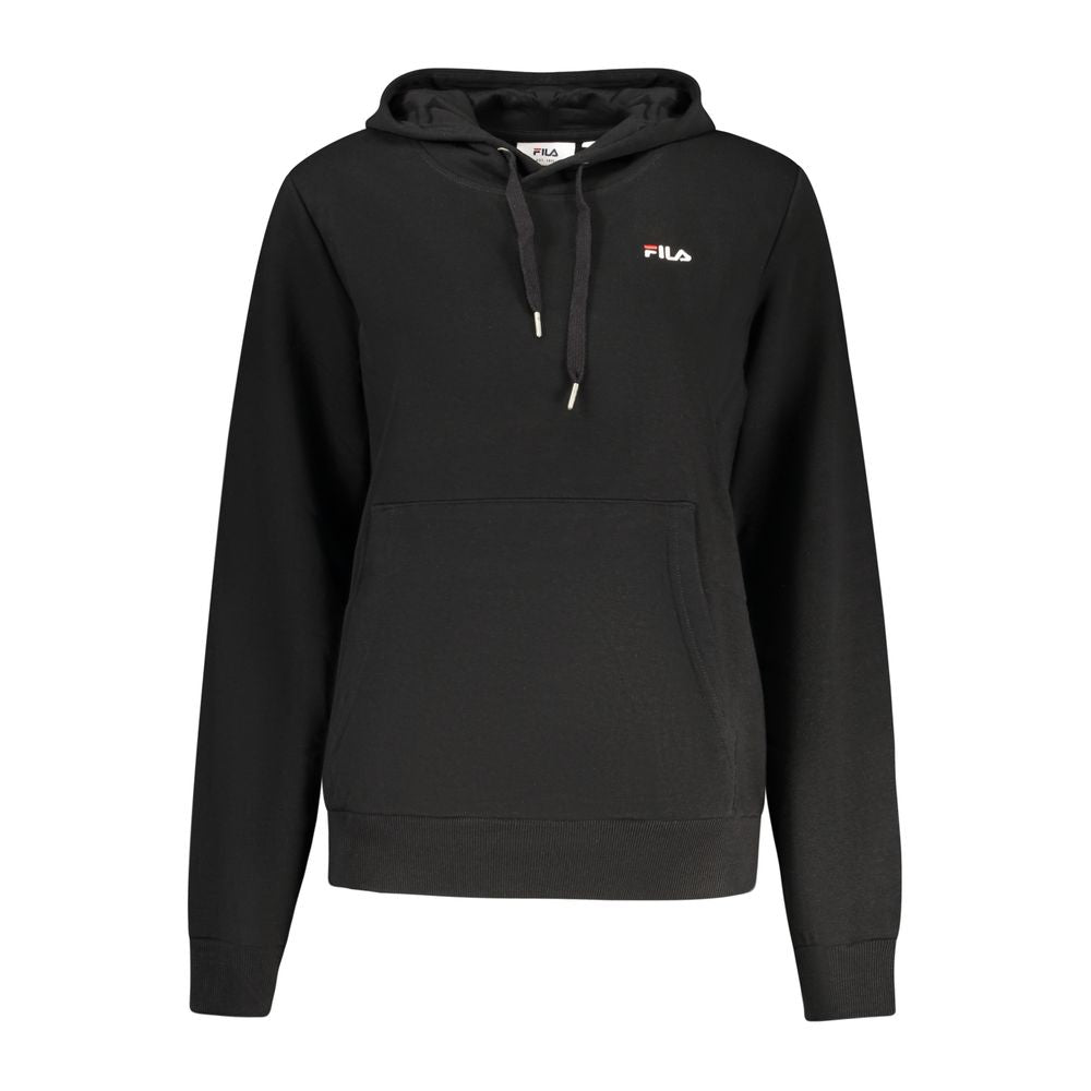 Black Cotton Women's Hoodie