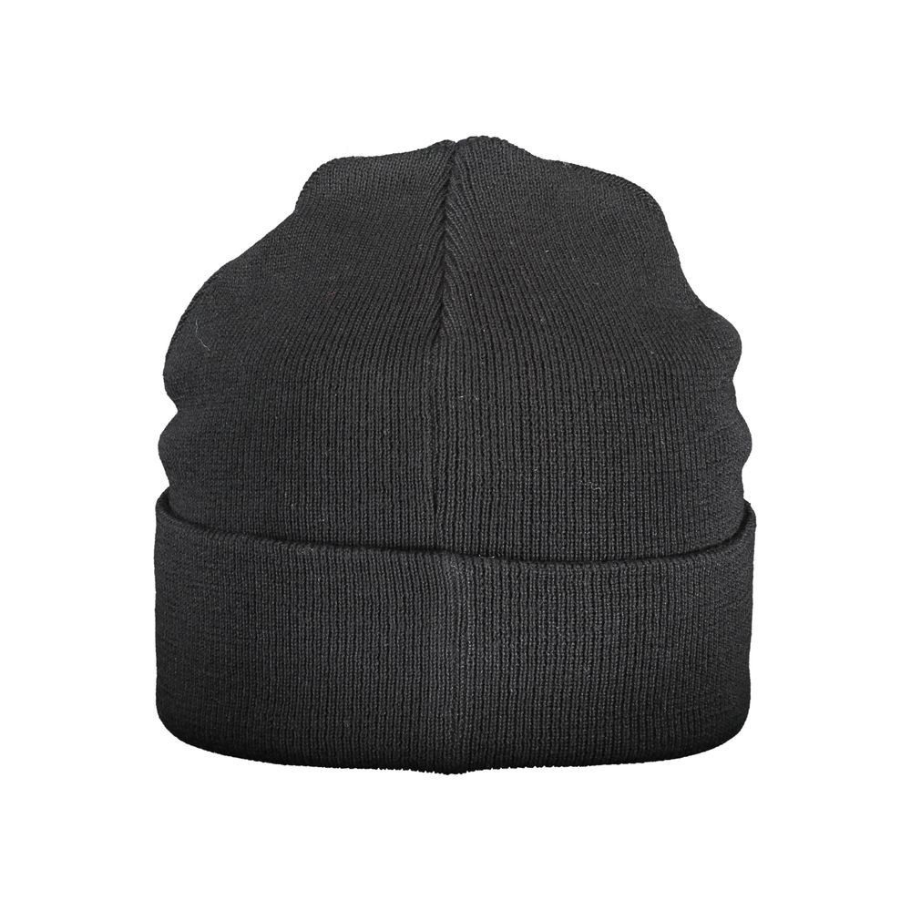 Black Polyester Men's Cap