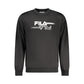 Black Polyester Men Sweatshirt