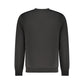 Black Polyester Men Sweatshirt