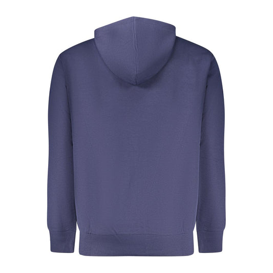 Blue Cotton Men's Hoodie