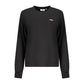 Black Cotton Women Sweatshirt