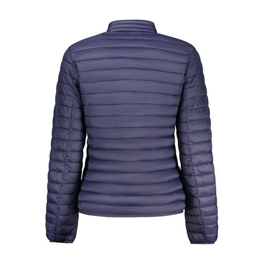 Blue Polyamide Full-Length Jacket
