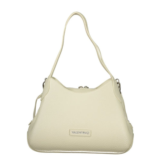 Bianco Polyurethane Women Handbag
