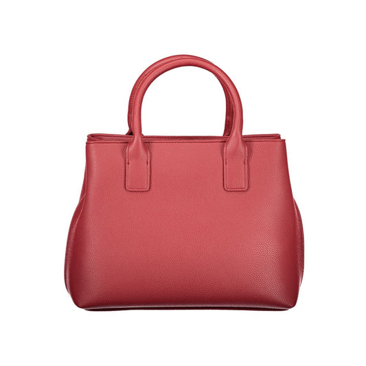 Rosso Polyurethane Women Handbag