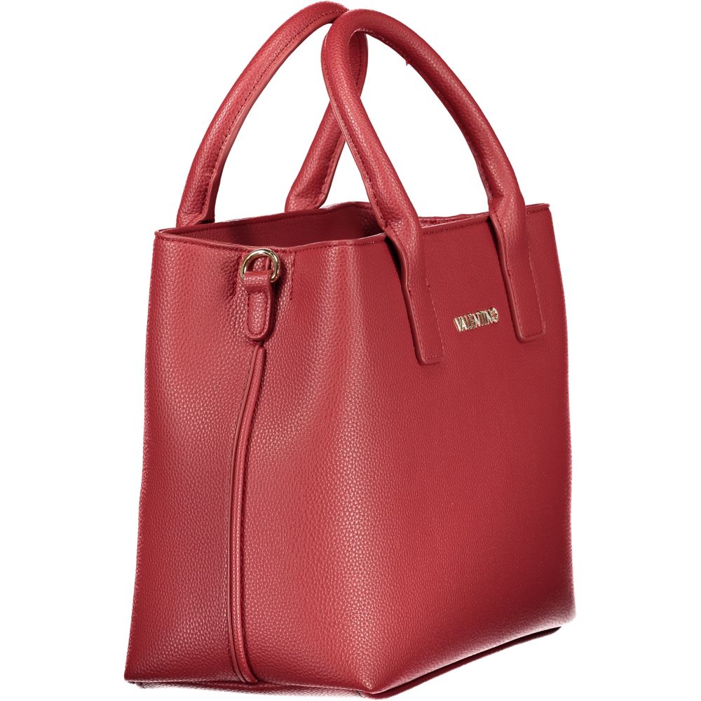 Rosso Polyurethane Women Handbag