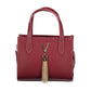 Red Polyurethane Women Handbag