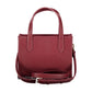 Red Polyurethane Women Handbag