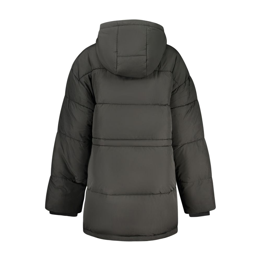Black Polyester Shell Jacket