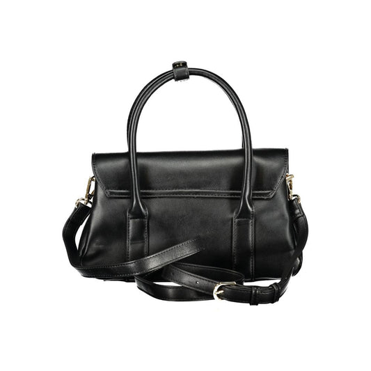 Nero Polyurethane Women Handbag