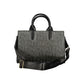 Black Polyurethane Women Handbag