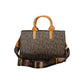 Marrone Polyurethane Women Handbag