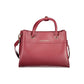 Rosso Polyurethane Women Handbag