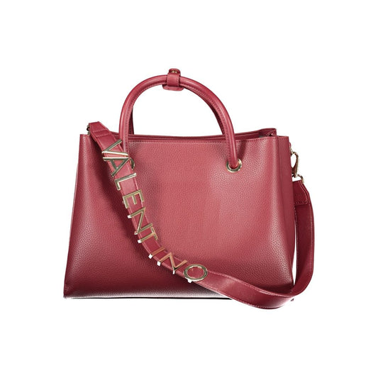 Rosso Polyurethane Women Handbag