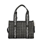 Black Polyester Women Handbag